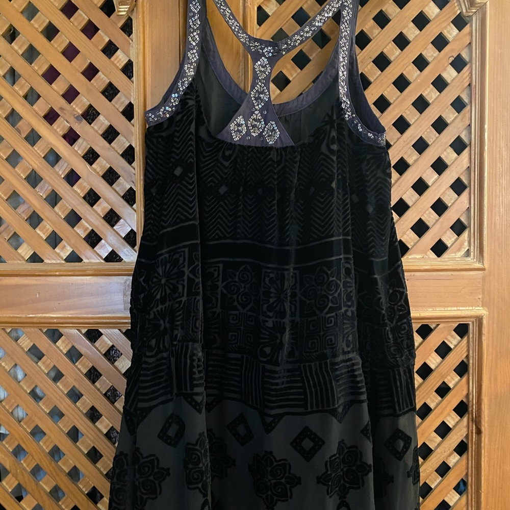 Black mini dress